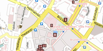 Stadthalle Chemnitz Chemnitz Stadtplan