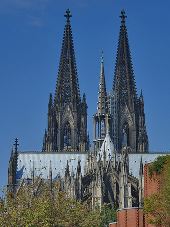 Steinmauer zum Kölner Dom Foto 