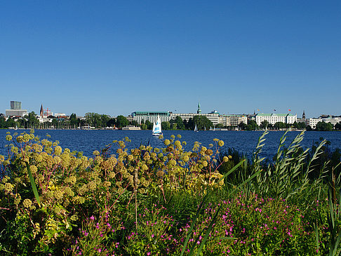 Blick nach Osten von der Außenalster